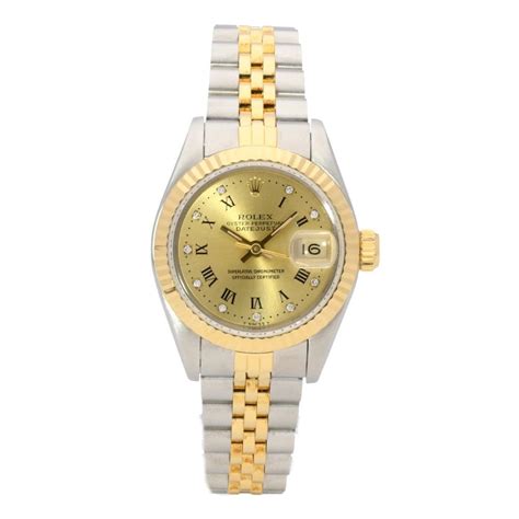 1995 rolex date ladies caseback|FS: 1995 Rolex Ladies Two Tone DateJust Ref: 69173 with Box .